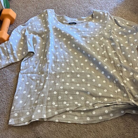 Luca vanucci medium polka dot blouse - Picture 2 of 7